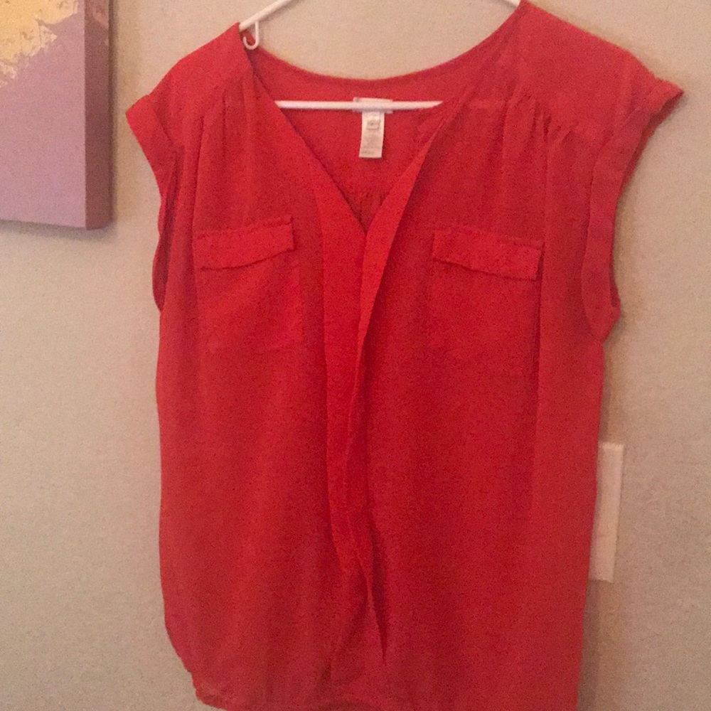 Orange blouse very cute